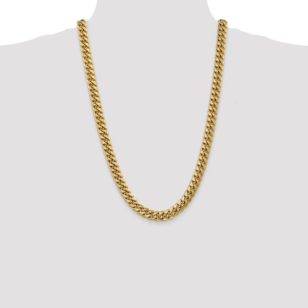 Leslie's 14k 9.3mm Semi-Solid Miami Cuban Chain Image 4 Greenfield Jewelers Pittsburgh, PA