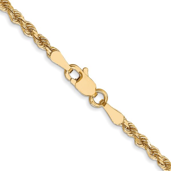 Leslie's 10K 2.5mm Diamond-Cut Rope Chain Image 3 Glatz Jewelry Aliquippa, PA