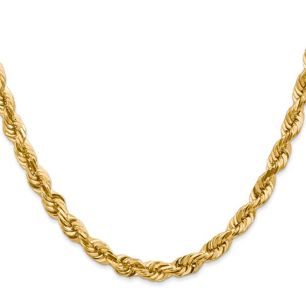 Leslie's 10K 5.5mm Diamond-Cut Rope Chain Image 2 Crews Jewelry Grandview, MO