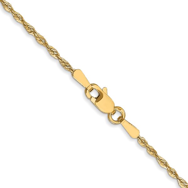 Leslie's 10k 1.5mm Diamond-Cut Lightweight Rope Chain Image 3 Crews Jewelry Grandview, MO