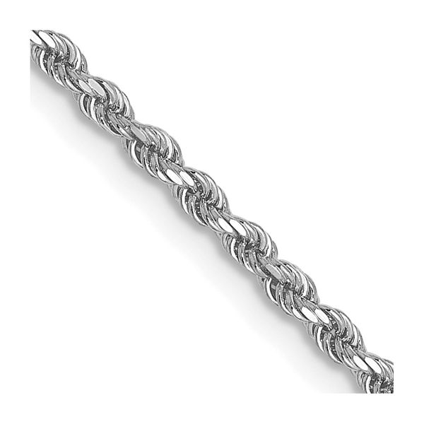 Leslie's 10K White Gold 1.75mm Diamond-Cut Rope Chain The Hills Jewelry LLC Worthington, OH