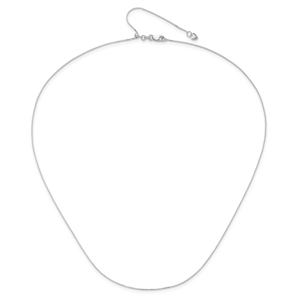 Silver Adjustable Plain Chain, Fine Jewelry