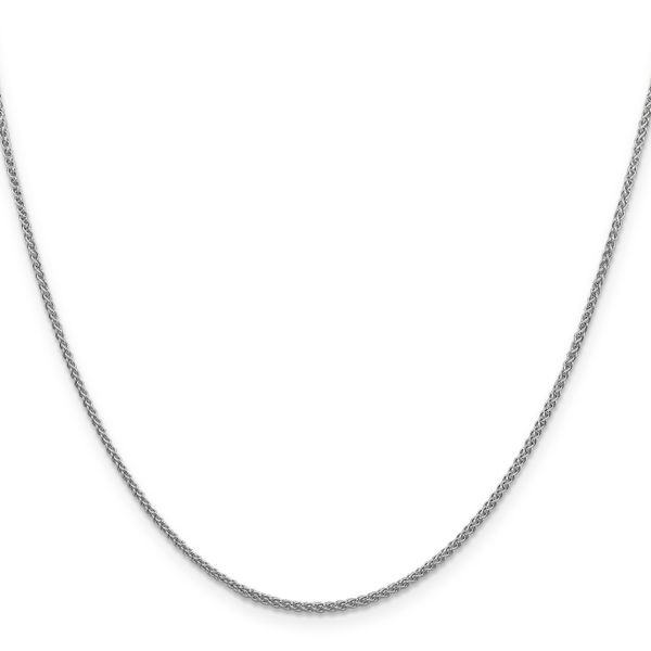 Leslie's 10K White Gold 1.5mm  D/C Wheat Chain Image 2 The Hills Jewelry LLC Worthington, OH