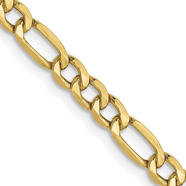 Leslie's 10k 3.5mm Semi-Solid Figaro Chain Crews Jewelry Grandview, MO