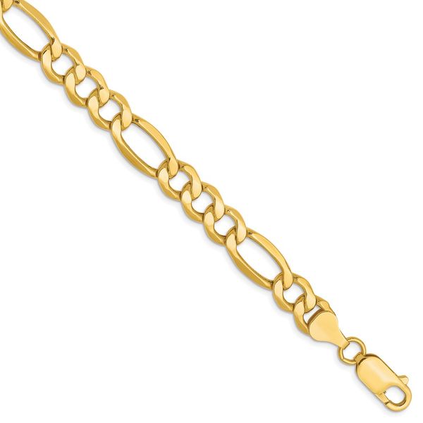 Leslie's 10K 7.3mm Semi-Solid Figaro Chain The Hills Jewelry LLC Worthington, OH