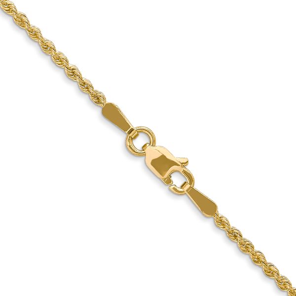 Leslie's 14K 1.6mm Solid Regular Rope Chain Image 3 Arlene's Fine Jewelry Vidalia, GA
