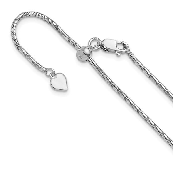 Leslie's Sterling Silver Adjustable  Snake Chain | Jewelry Design  Studio | Jensen Beach, FL