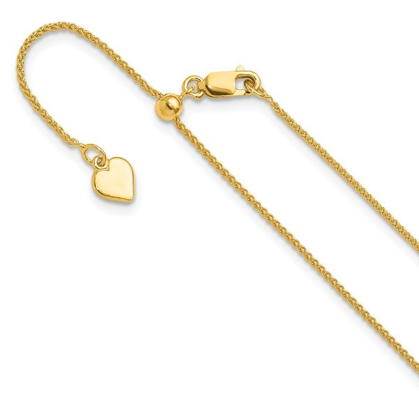 10k White Gold .8mm Spiga Chain 5346-16 10KW - Necklaces | Adler's Diamonds  | Saint Louis, MO