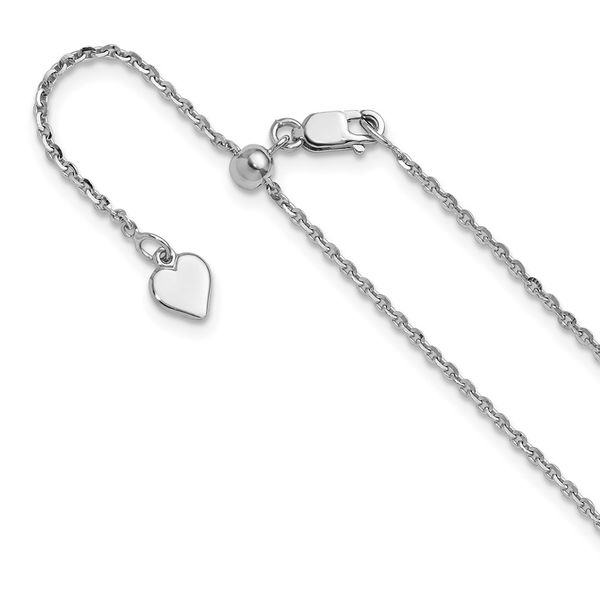 Leslie's Sterling Silver Adjustable 1.75mm Cable Chain The Hills Jewelry LLC Worthington, OH
