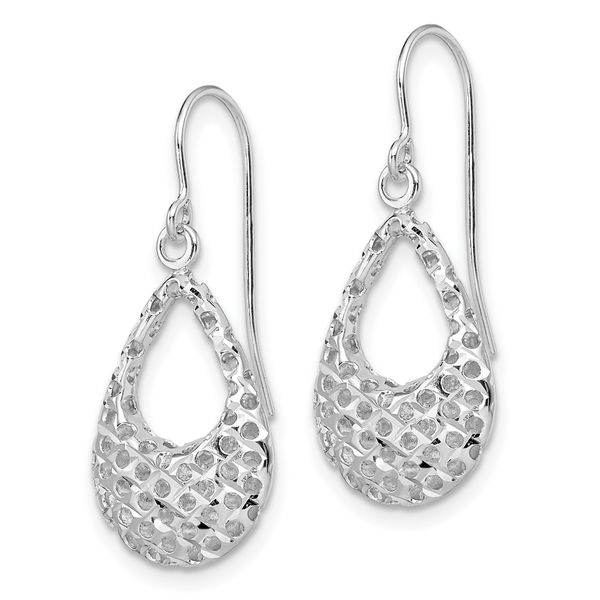 14K White Gold Earrings Image 2 Brummitt Jewelry Design Studio LLC Raleigh, NC