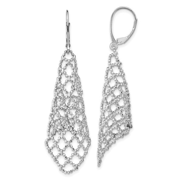 14K White Gold Polished Earrings Brummitt Jewelry Design Studio LLC Raleigh, NC