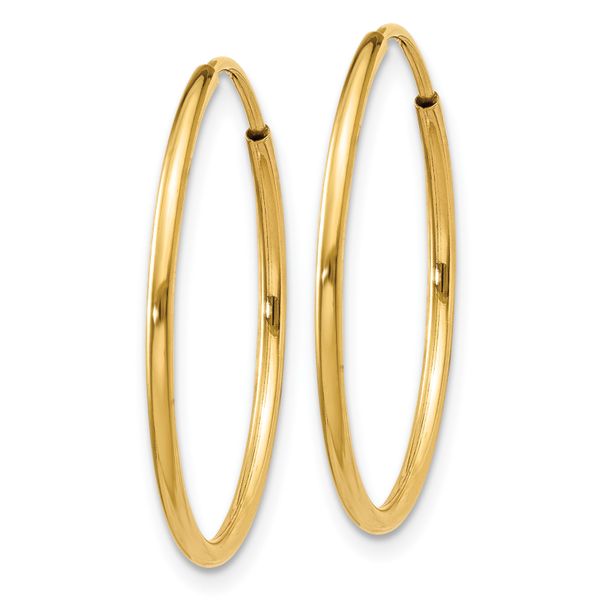 Leslie's 14k 1.25mm Endless Hoop Earring Image 2 Diamond Design Jewelers Somerset, KY