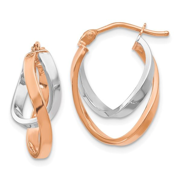 14K Italian Gold Infinity Hoop Earrings – Royal Gem