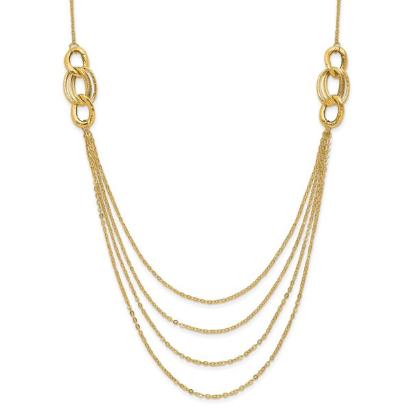 Knuckle 14ct Yellow Gold Bold Chain Necklace