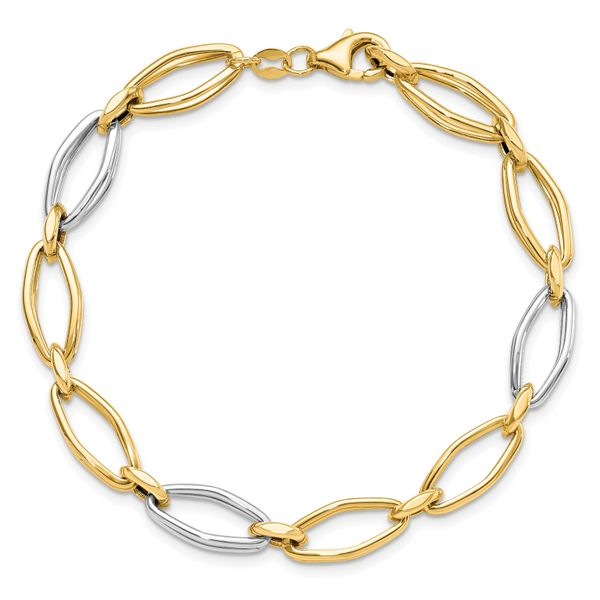Elegant Two-Tone Chain Bracelet