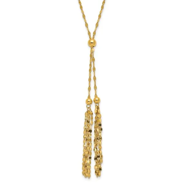 14k gold deals tassel necklace