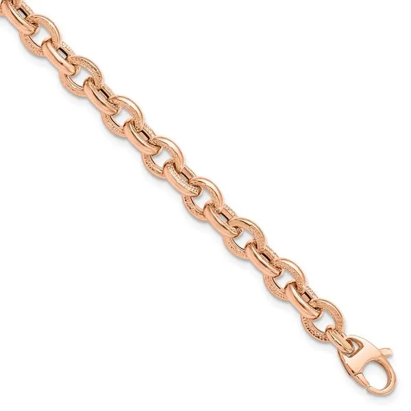 Columbus Textured Chain Link Necklace | Groovy's | Gold | Dainty Chain