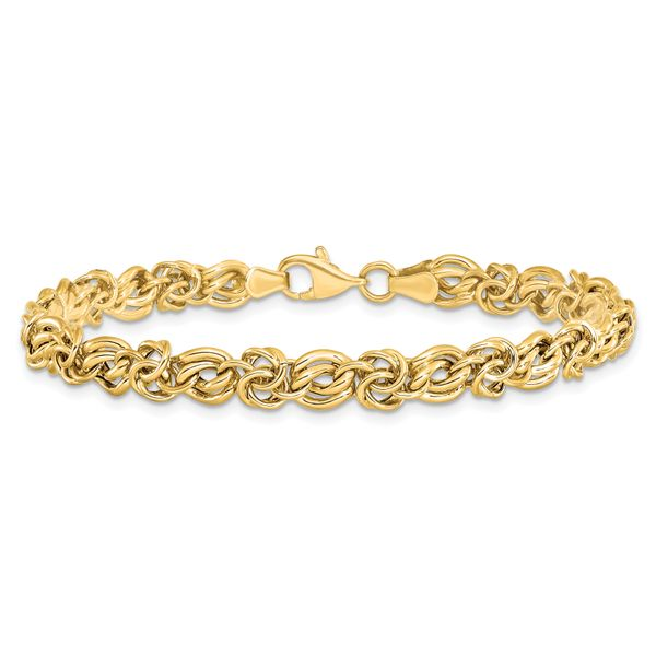 Leslie's 14K Yellow Gold Singapore Chain Bracelet - Length 9