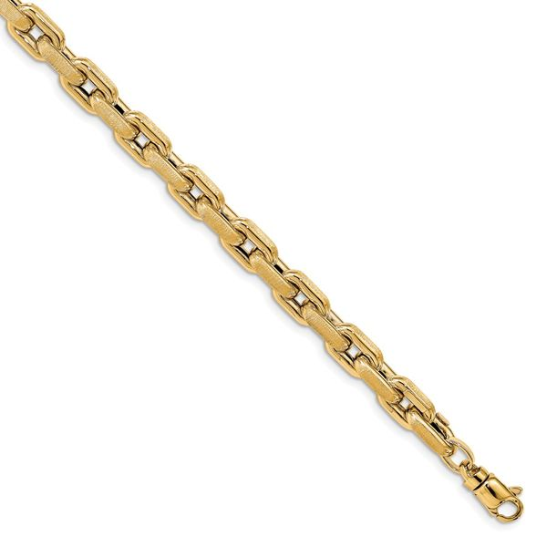 Wide Fancy Link Chain Bracelet