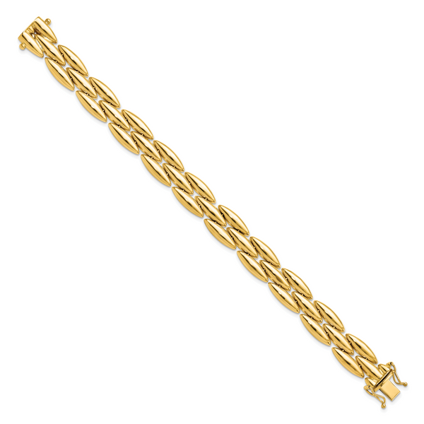 Leslie's 14k Polished Fancy Link Bracelet Image 2 Diamond Design Jewelers Somerset, KY