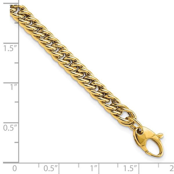 Leslie's 14K Polished Curb Link Bracelet Image 4 Crews Jewelry Grandview, MO