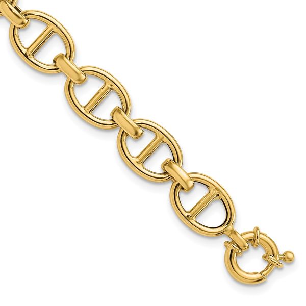 Leslie's 14K Polished Fancy Link Bracelet Diamond Design Jewelers Somerset, KY
