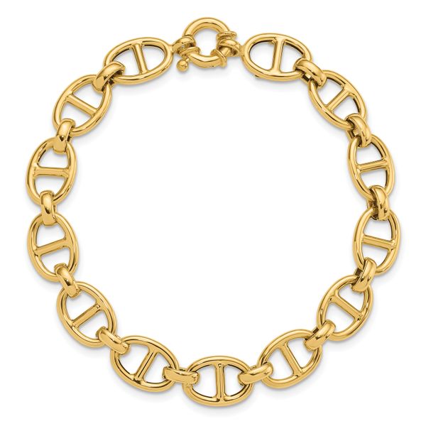 Leslie's 14K Polished Fancy Link Bracelet Image 4 Diamond Design Jewelers Somerset, KY
