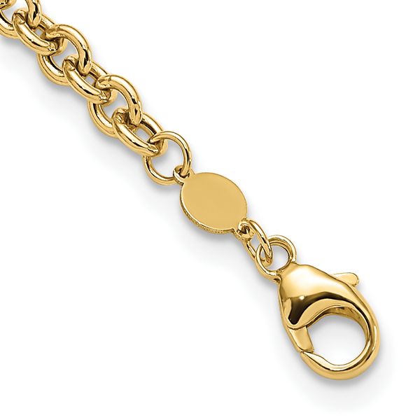Leslie's 14K Polished Fancy Link Necklace Image 3 Jewelry Design Studio Jensen Beach, FL