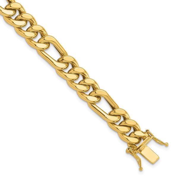 Leslie's 14K Polished Figaro Link Men's Bracelet Glatz Jewelry Aliquippa, PA