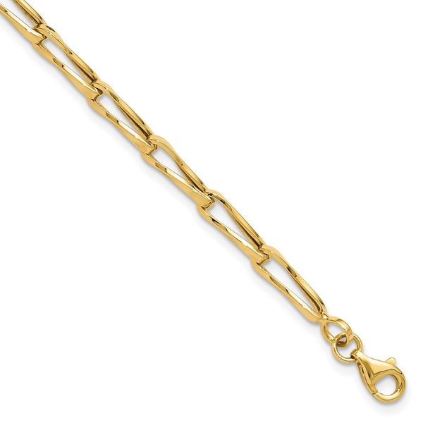 14K Polished Fancy Link Bracelet Johnson Jewellers Lindsay, ON
