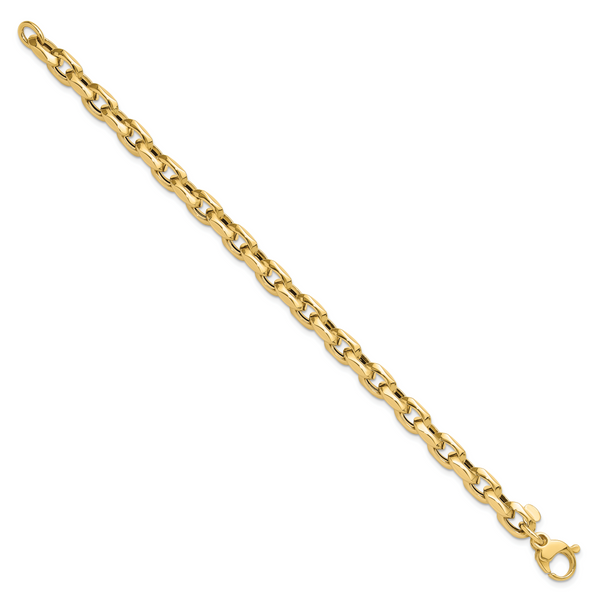Leslie's 14K Polished Fancy Link Bracelet Image 2 Diamond Design Jewelers Somerset, KY
