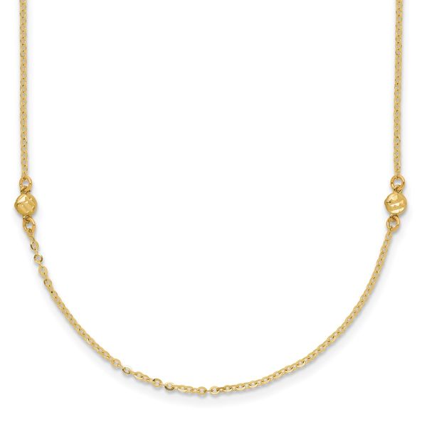 Leslie's 14k Polished D/C 18in Necklace Chandlee Jewelers Athens, GA
