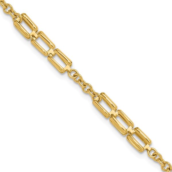 Leslie's 14K Polished Fancy Link Bracelet Chandlee Jewelers Athens, GA