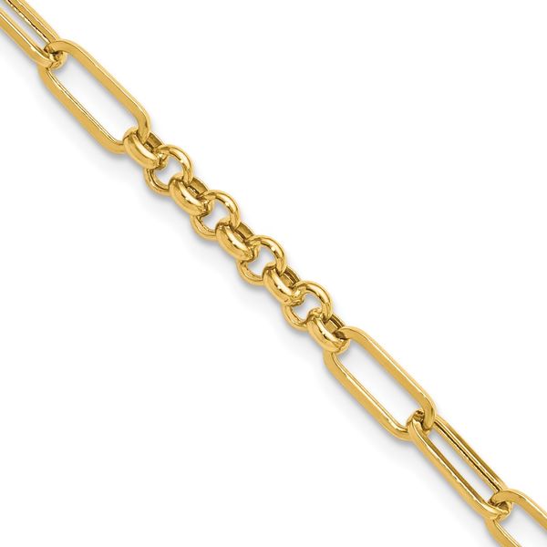 Leslie's 14K Polished Fancy Link Bracelet Bell Jewelers Murfreesboro, TN