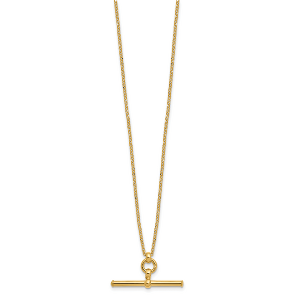 Leslie's 14K Polished Bar w/1.5in ext. Necklace Image 2 Valentine's Fine Jewelry Dallas, PA