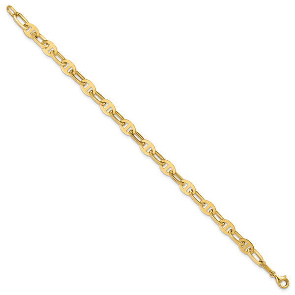Leslie's 14K Polished Fancy Link Bracelet Image 2 The Hills Jewelry LLC Worthington, OH
