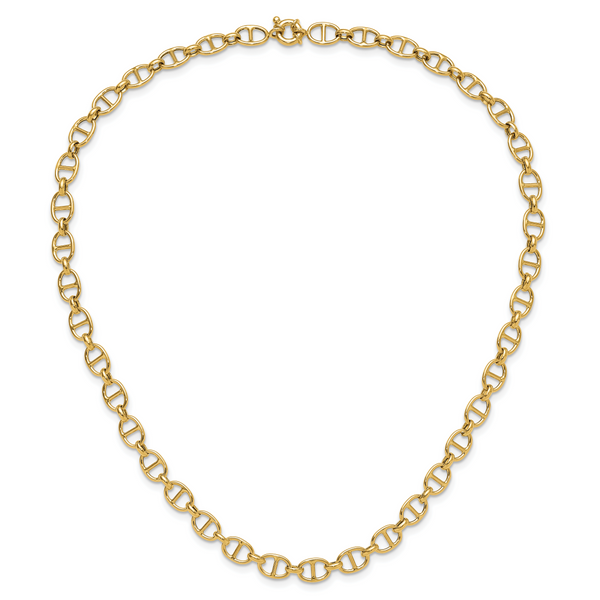 Leslie's 14K Polished Fancy Link Necklace Image 4 Trenton Jewelers Ltd. Trenton, MI