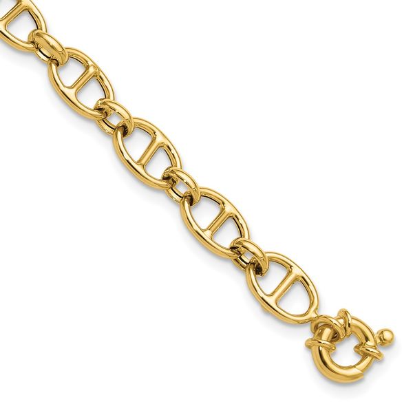 Leslie's 14K Polished Fancy Link Bracelet Jayson Jewelers Cape Girardeau, MO