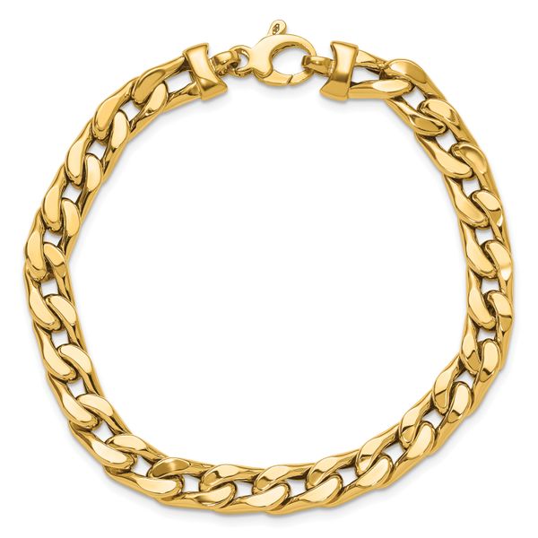 Leslie's 14K Polished Men's Link Bracelet Image 4 Biondi Diamond Jewelers Aurora, CO