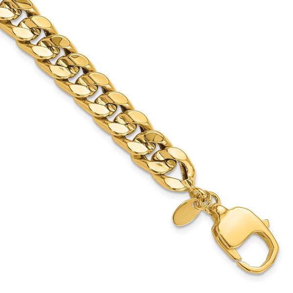 Leslie's 14K Polished Curb Men's Bracelet Graham Jewelers Wayzata, MN