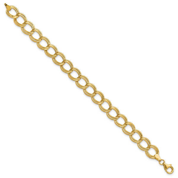 Leslie's 14K Polished Fancy Link Bracelet Image 2 Van Scoy Jewelers Wyomissing, PA