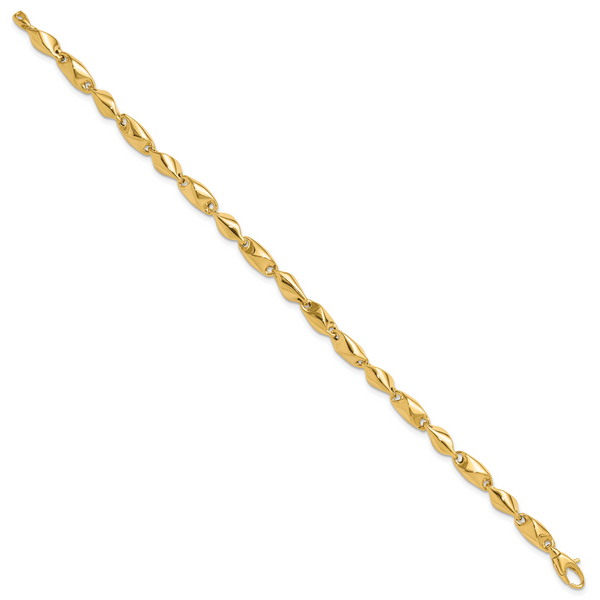 Leslie's 14k Polished Fancy Link Bracelet Image 2 Selman's Jewelers-Gemologist McComb, MS
