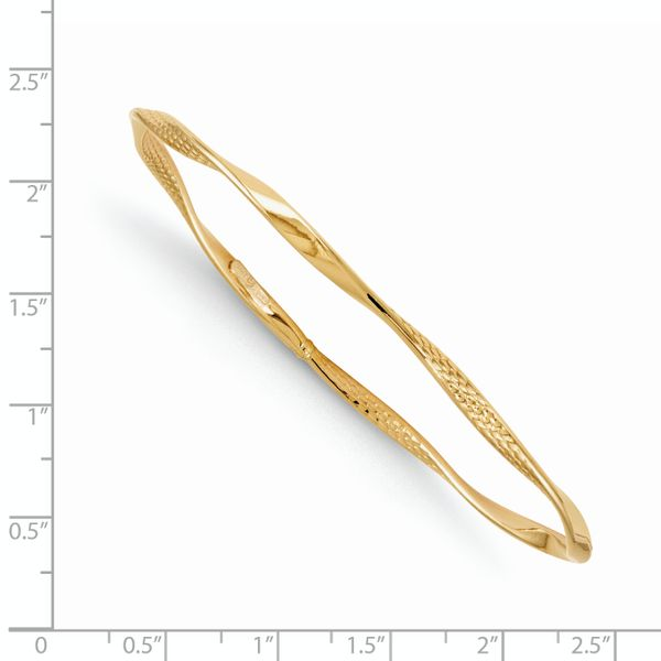 10K Yellow Gold Polished Bangle