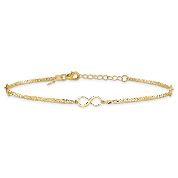 Leslie's 14k Polished Infinity Symbol 9in Plus 1in ext. Anklet Image 3 Minor Jewelry Inc. Nashville, TN
