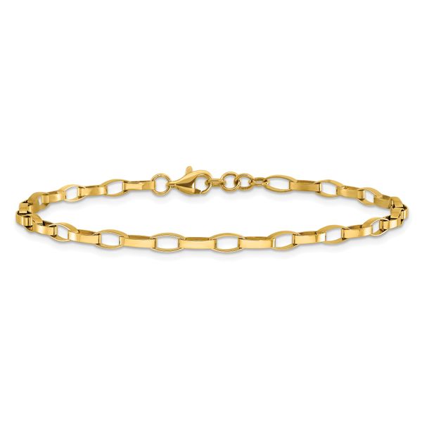 Leslie's 14K Polished Fancy Link with .5in ext. Bracelet Image 3 Greenfield Jewelers Pittsburgh, PA