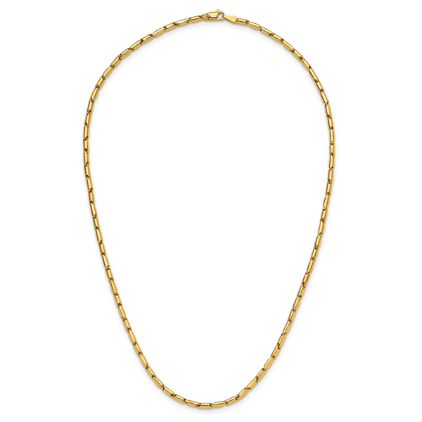 Leslie's 14K Polished Fancy Link Necklace Image 4 Van Scoy Jewelers Wyomissing, PA