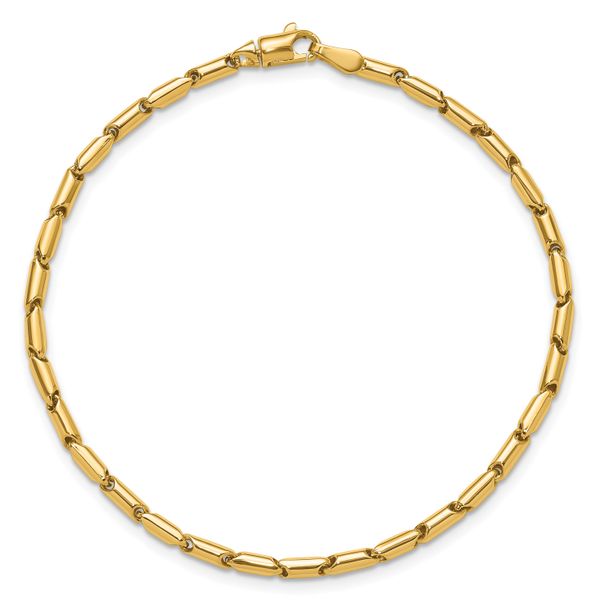 Leslie's 14K Polished Fancy Link Bracelet Image 4 Conti Jewelers Endwell, NY