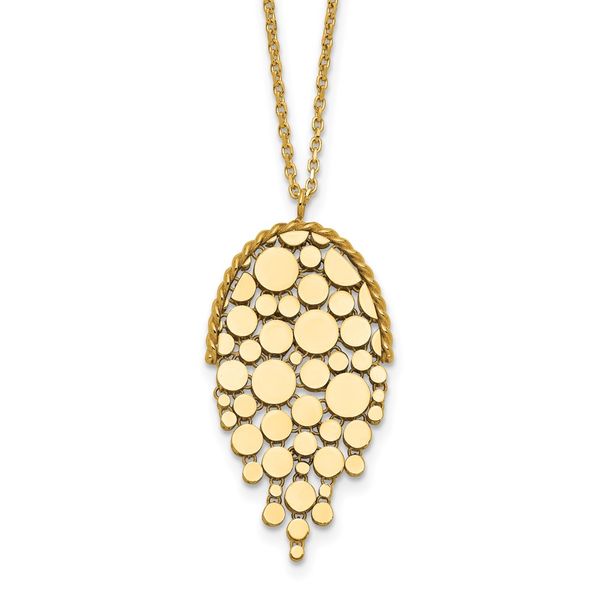 Leslie's 14K Polished Fancy with 2in ext. Necklace Trenton Jewelers Ltd. Trenton, MI
