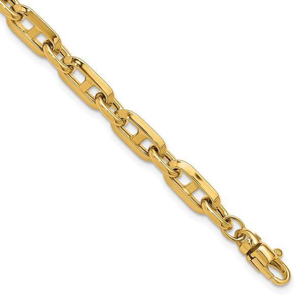 Leslie's 14K Polished Fancy Link Bracelet Z's Fine Jewelry Peoria, AZ