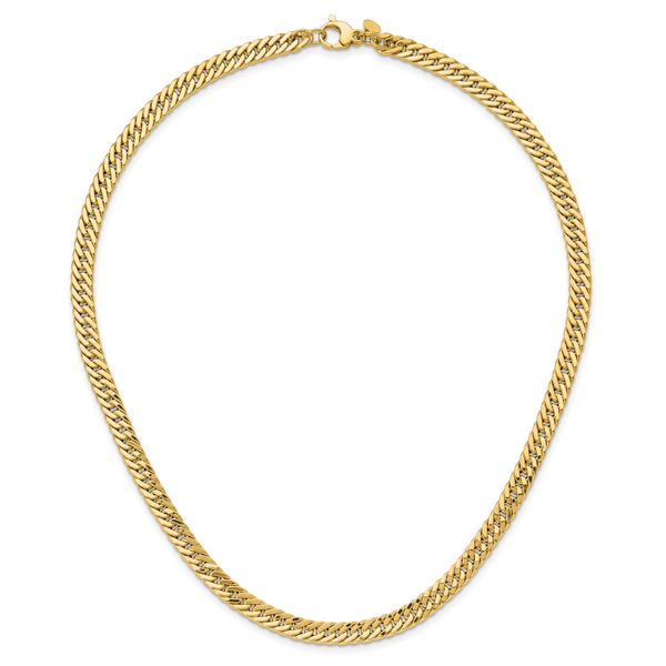 10K Gold Reversible Curb Bracelet
